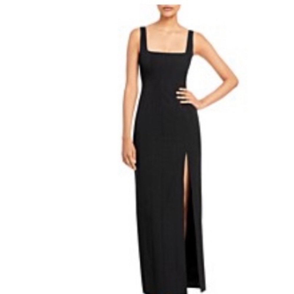 Staud long black dress